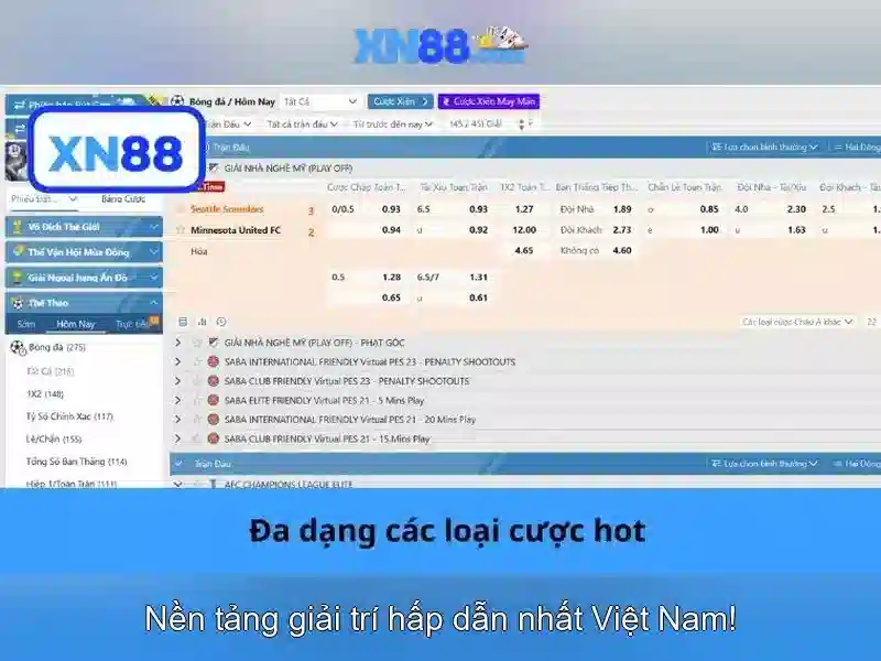 xn88: Nền tảng giải trí trực tuyến tại Việt Nam Soi kèo hiệp 1